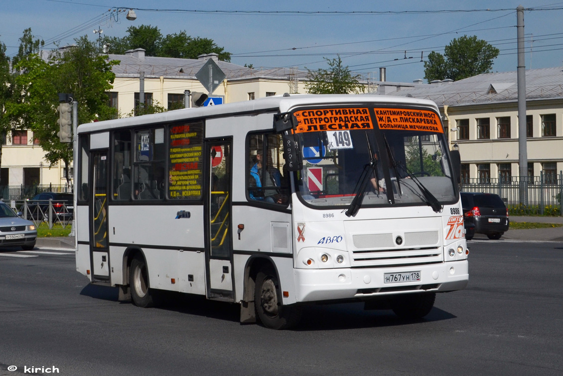 Санкт-Петербург, ПАЗ-320402-05 № 8986