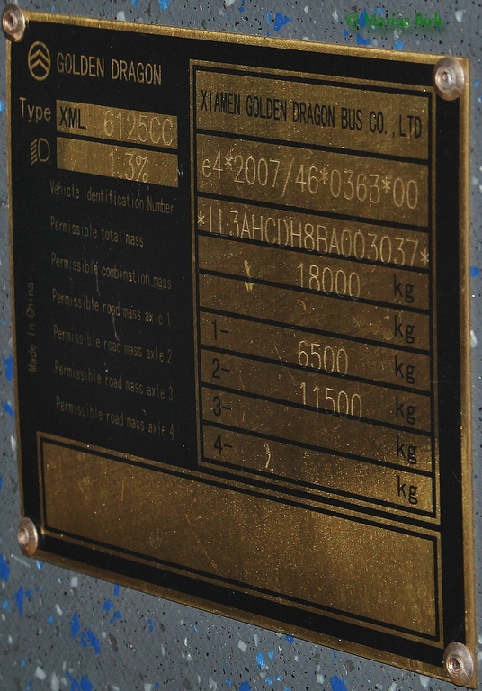 Гессен, Golden Dragon XML6125CC № ERB-GD 700