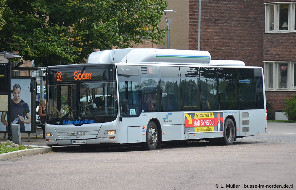 Швеция, MAN A21 Lion's City NL313 CNG № 6686