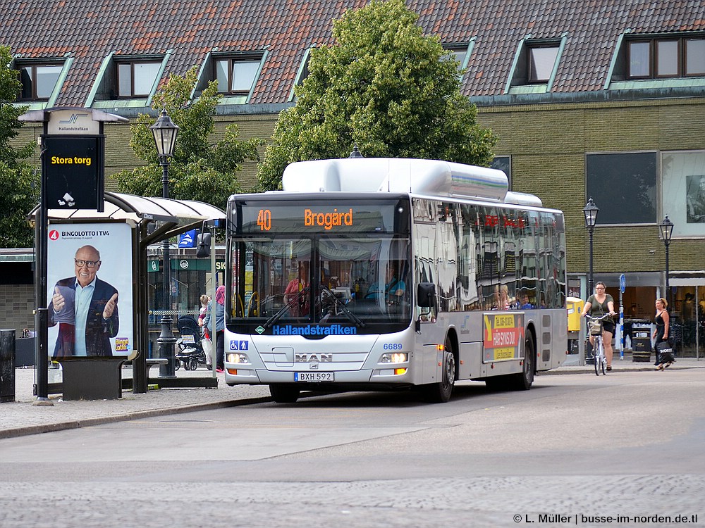 Швеция, MAN A21 Lion's City NL313 CNG № 6689