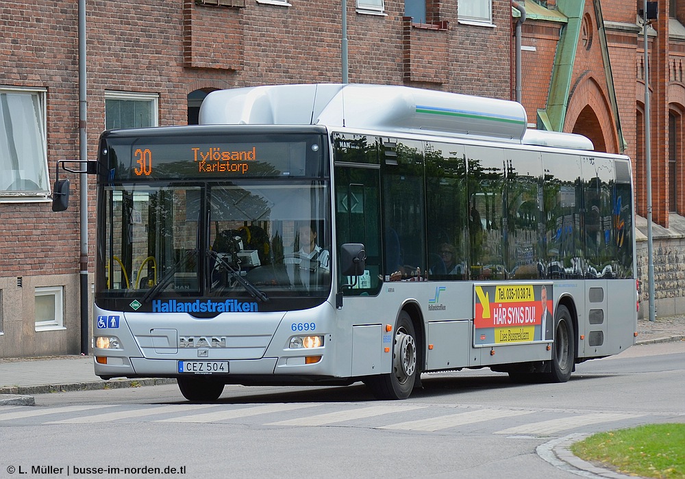 Швеция, MAN A21 Lion's City NL313 CNG № 6699