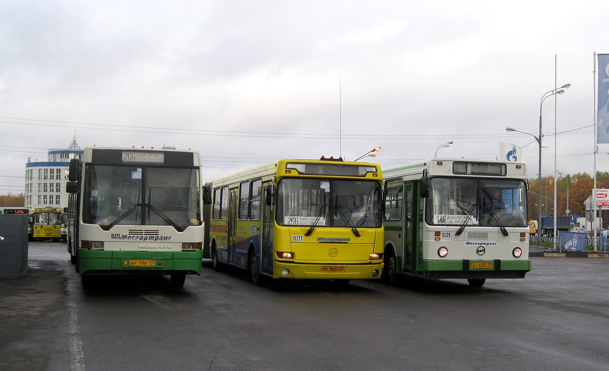 Moszkva, Ikarus 435.17 sz.: 15373; Moszkva, LiAZ-6212.01 sz.: 15273; Moszkva, LiAZ-5256.25 sz.: 15329; Moszkva — Miscellaneous photos