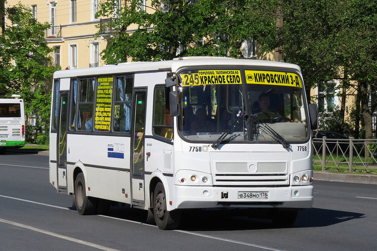 Санкт-Петербург, ПАЗ-320412-05 № 7758