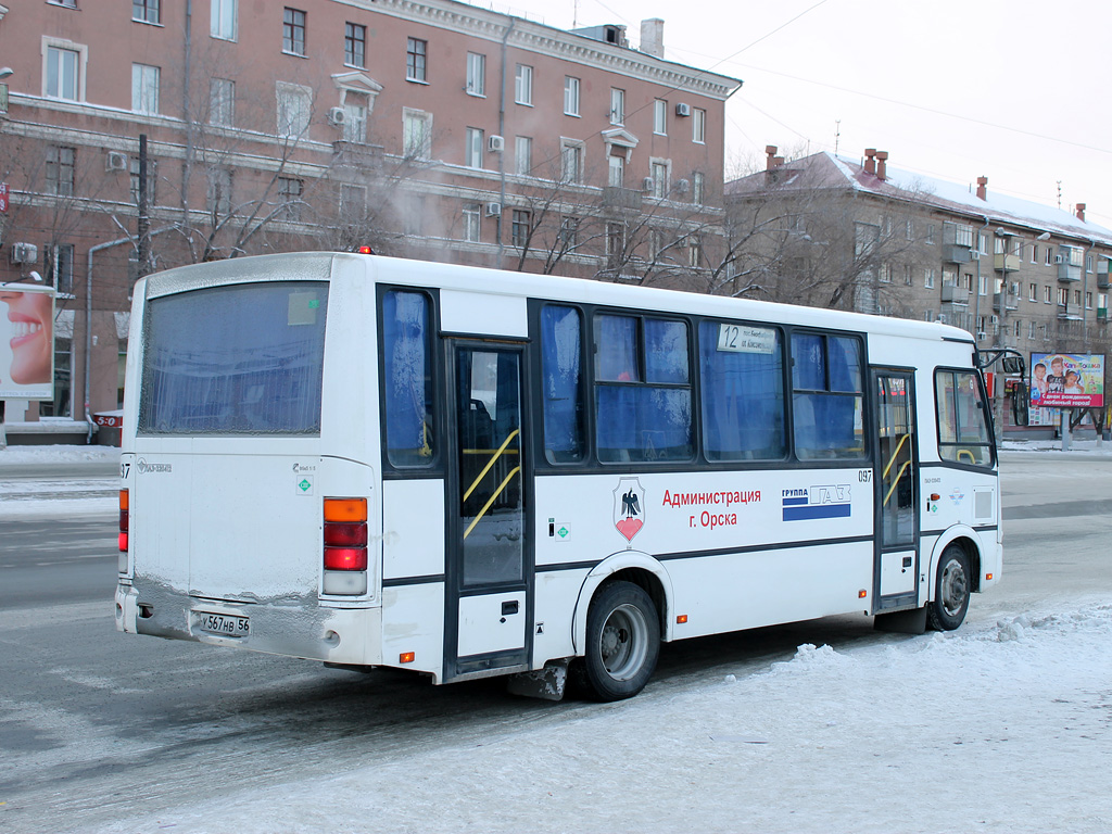 Оренбургская область, ПАЗ-320412-10 № 097