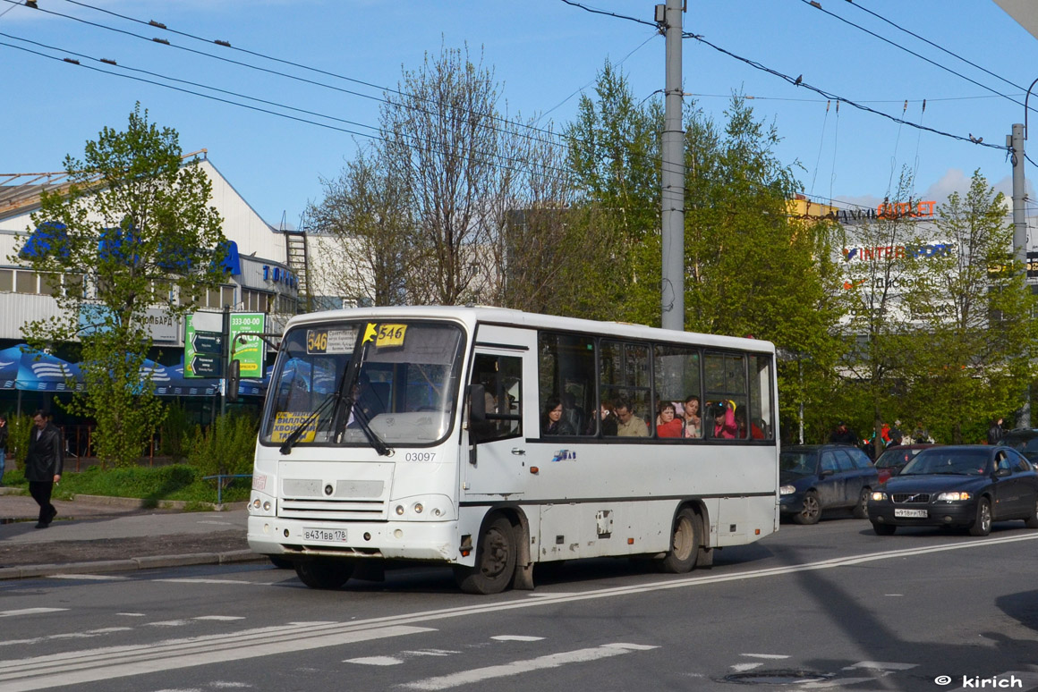 Санкт-Петербург, ПАЗ-320402-05 № 03097