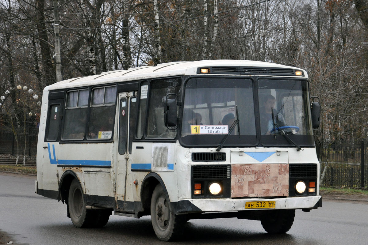 Тверская область, ПАЗ-3205-110 № АВ 532 69