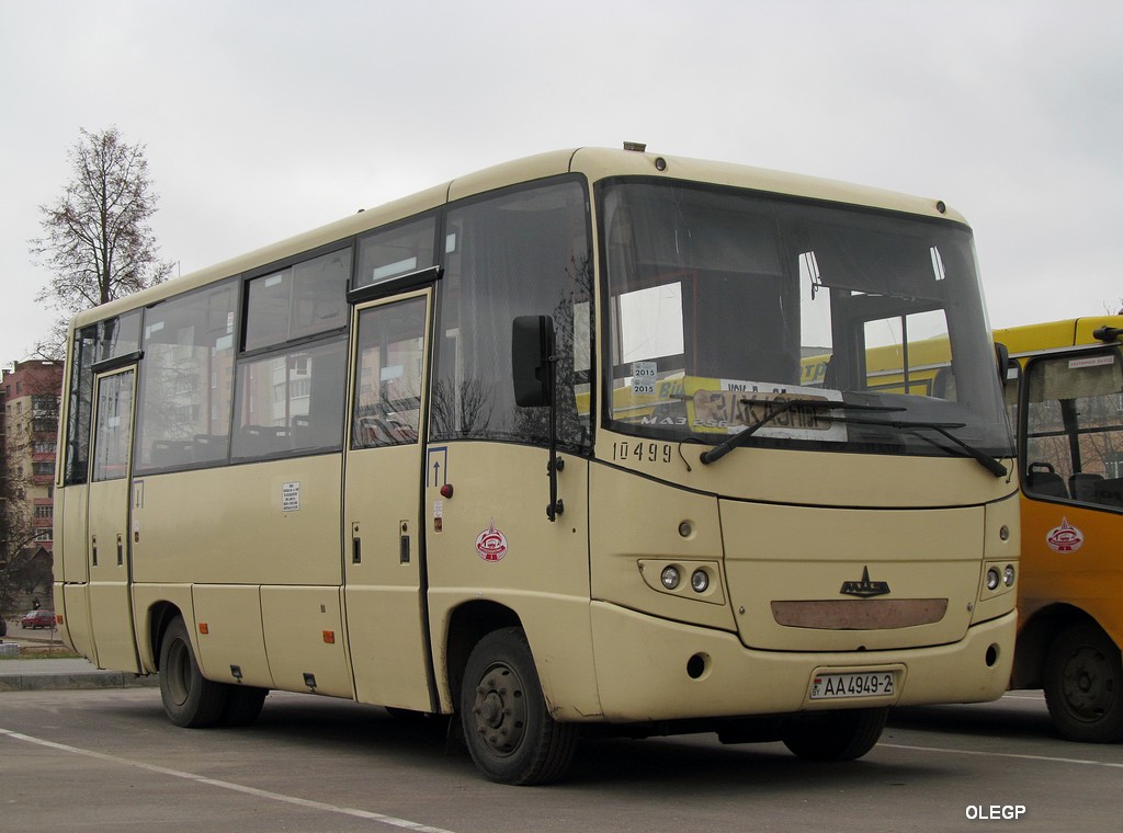 Vitebsk region, MAZ-256.200 Nr. 10499