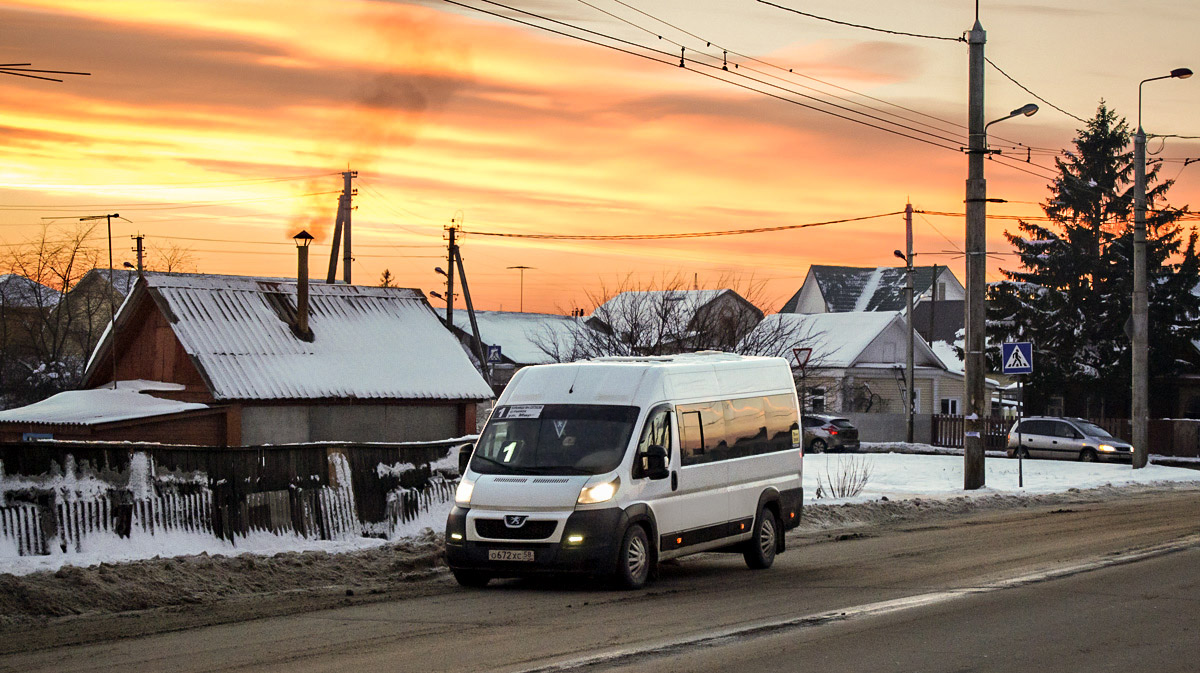 Пензенская область, Нижегородец-2227SK (Peugeot Boxer) № О 672 ХС 58