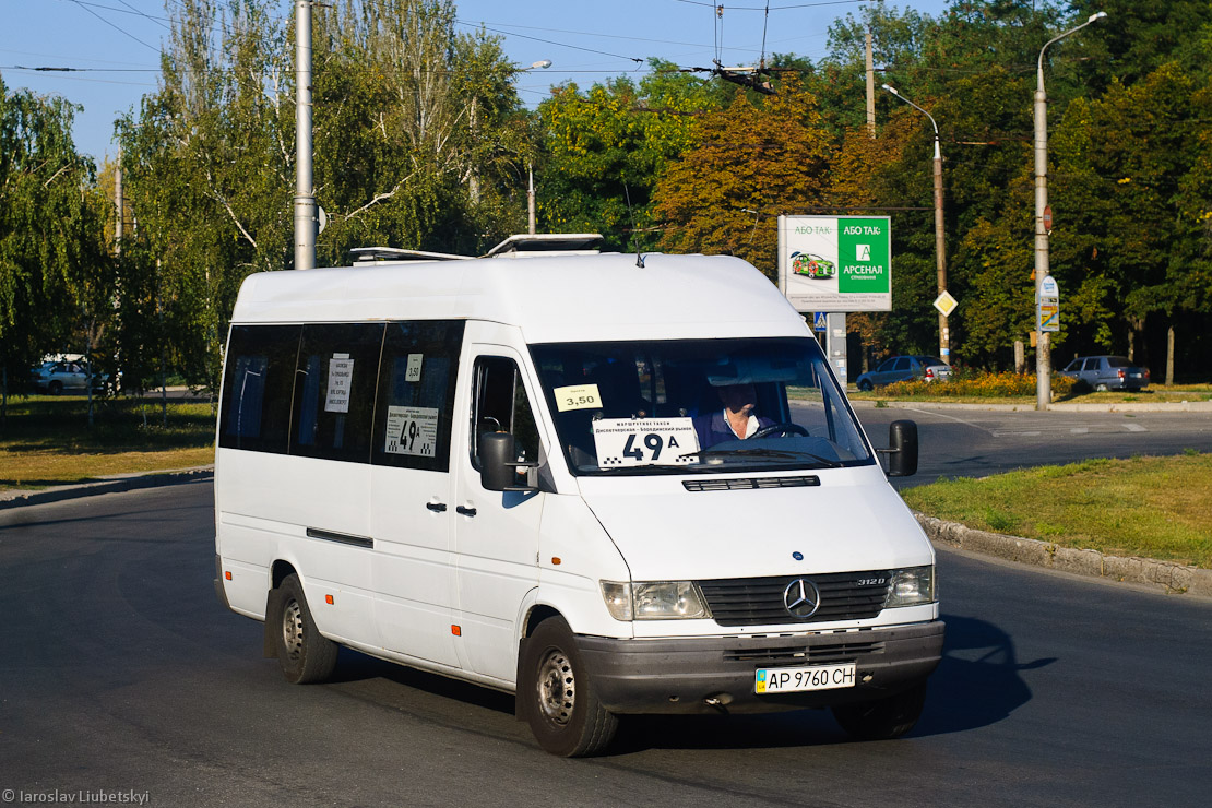 Запорожская область, Mercedes-Benz Sprinter W903 312D № AP 9760 CH