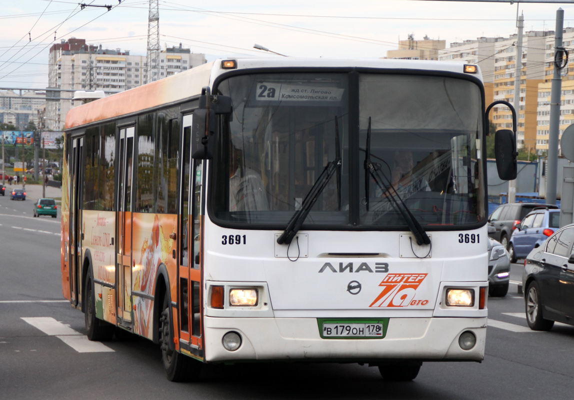 Санкт-Петербург, ЛиАЗ-5293.60 № 3691