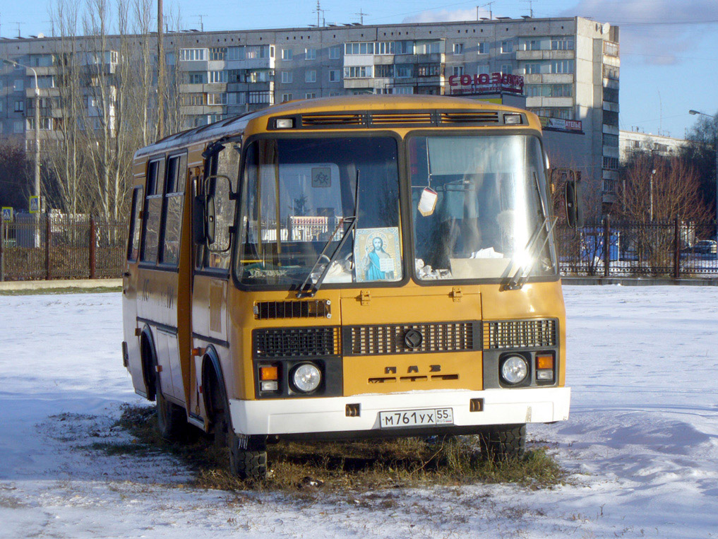 Омская область, ПАЗ-32053 № М 761 УХ 55