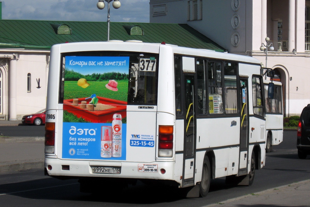 Санкт-Петербург, ПАЗ-320402-05 № 7905