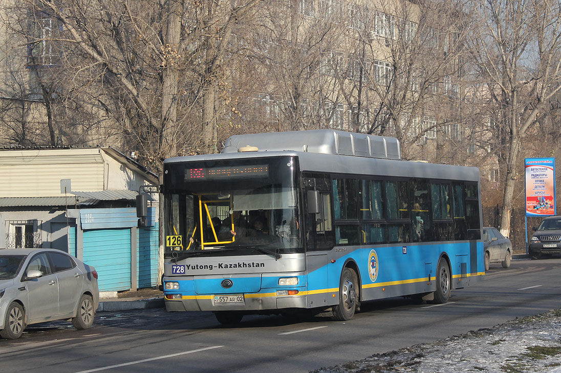 Алматы, Yutong ZK6118HGA № 728