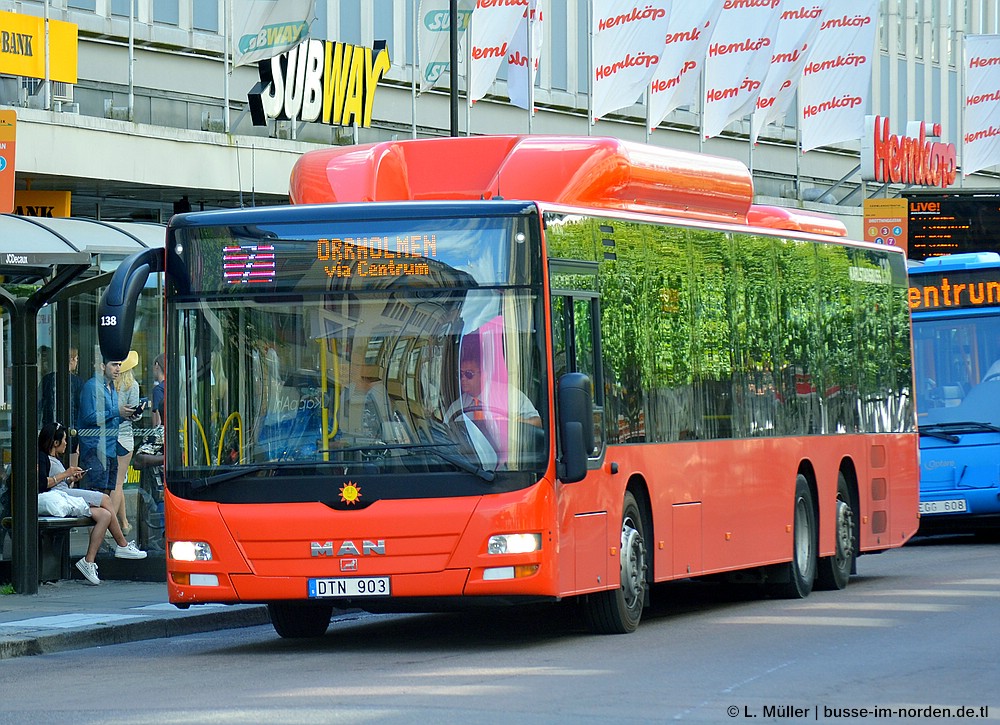 Швеция, MAN A26 Lion's City C NL313-13,68 CNG № 138