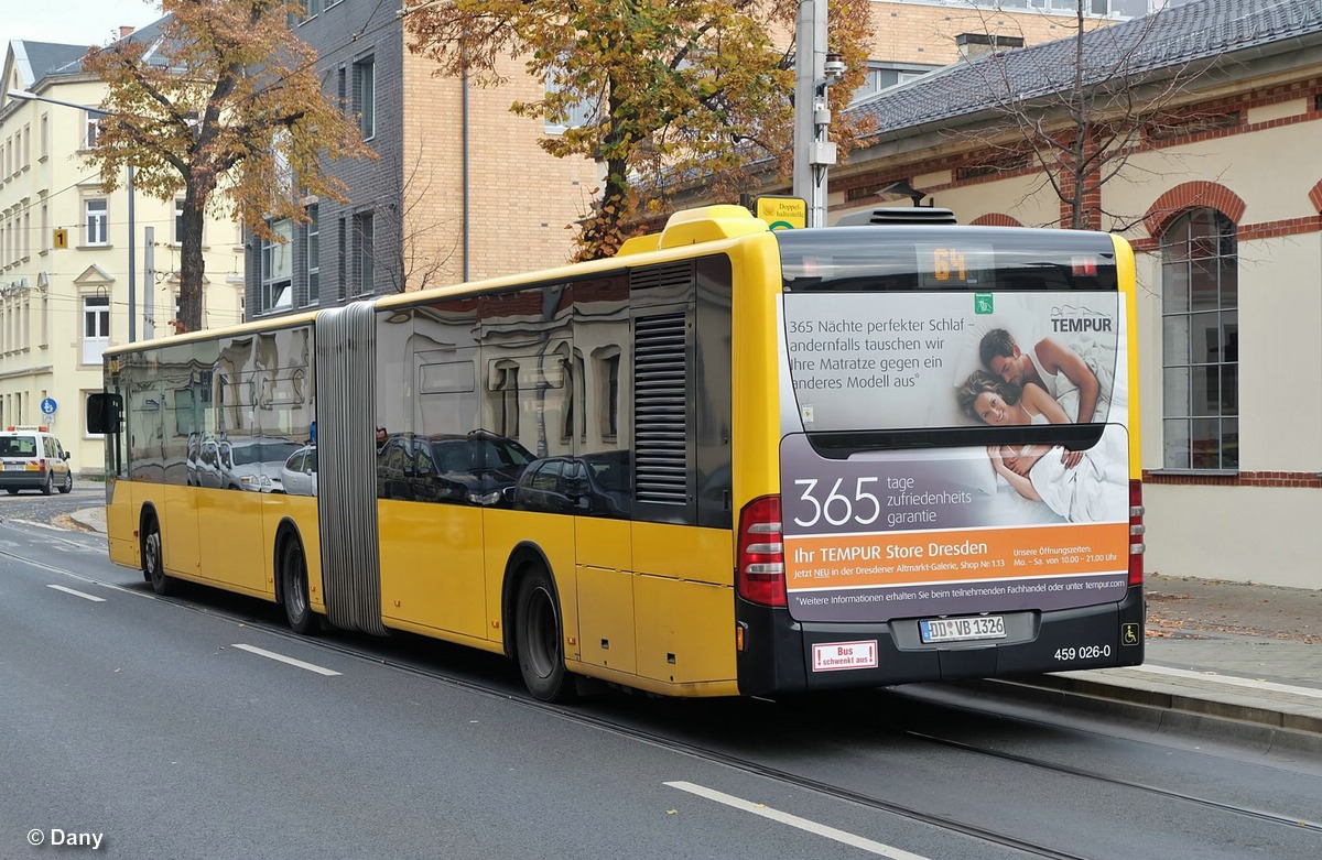 Саксония, Mercedes-Benz O530G Citaro facelift G № 459 026-0