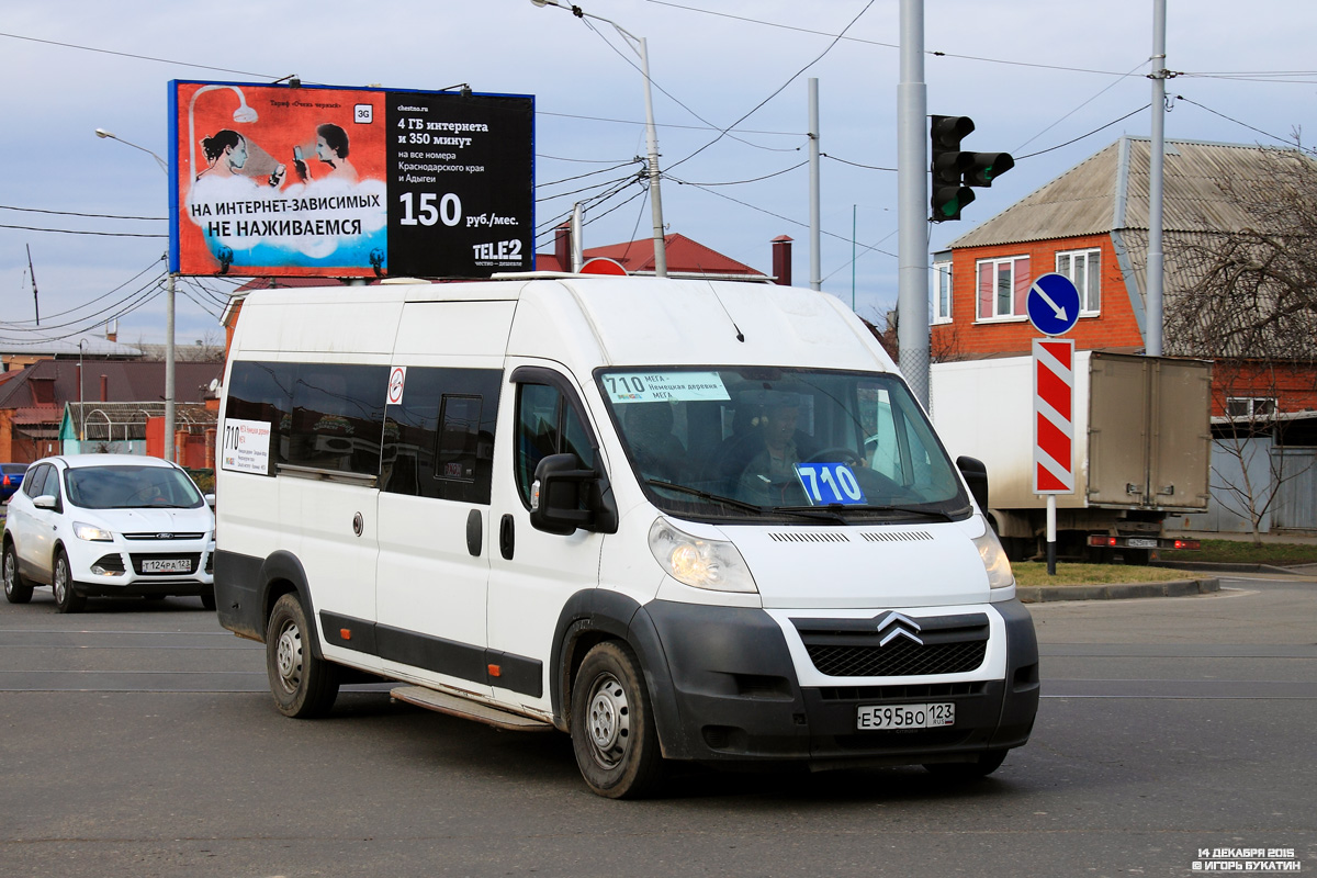 Краснодарский край, Авто Вектор 454222 (Citroёn Jumper) № Е 595 ВО 123 —  Фото — Автобусный транспорт