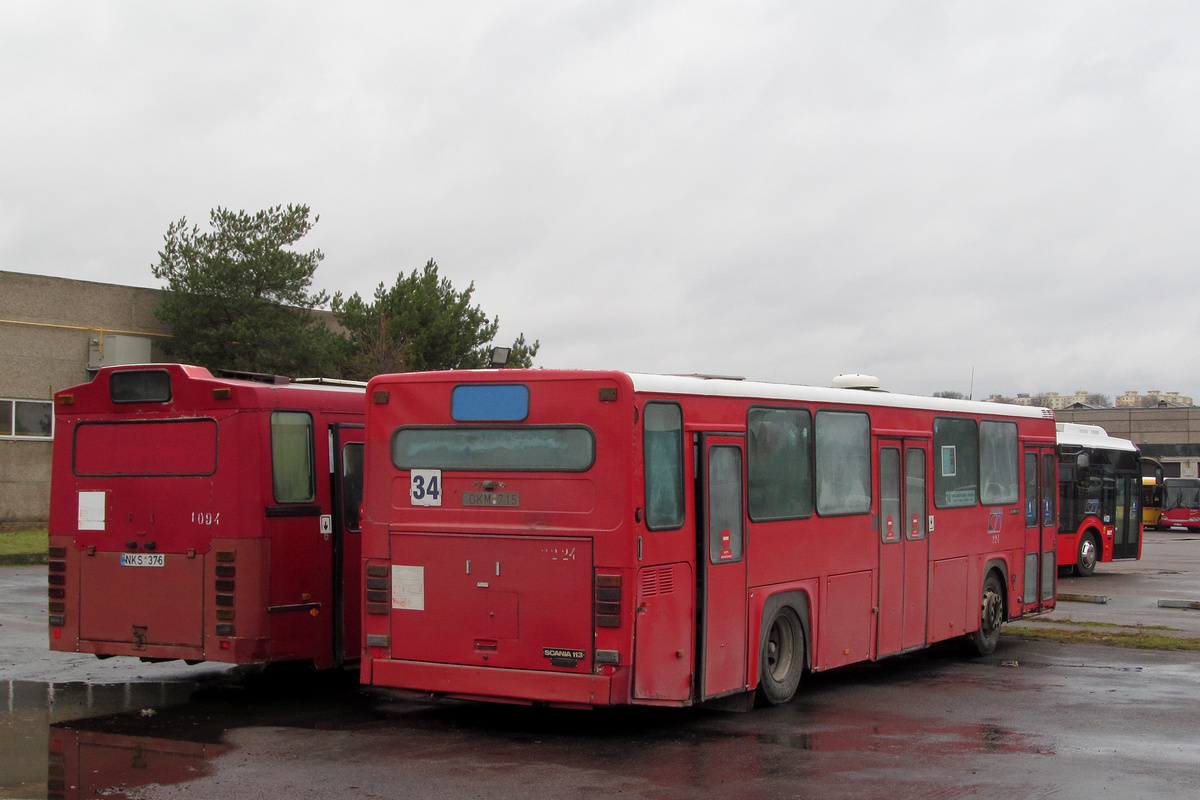 Litvánia, Scania CN112CL sz.: 224; Litvánia, Castrosua Tempus Hybrid 11.3 sz.: 807