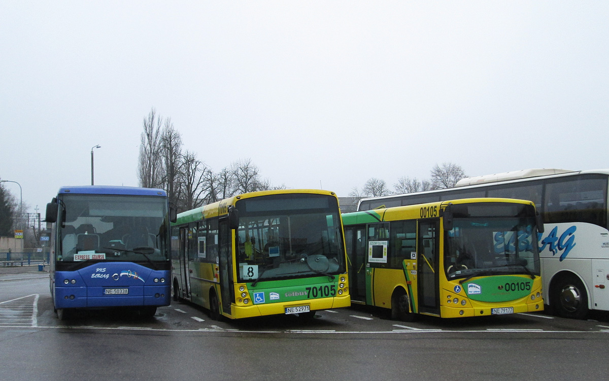 Польша, Irisbus Midway 9.7M № 40108; Польша, Solbus SN11 № 70105