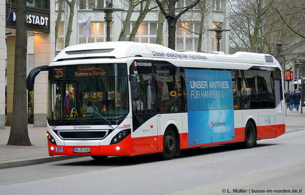 Гамбург, Volvo 7900 Hybrid № 1481