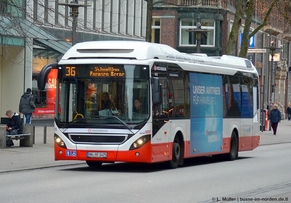 Гамбург, Volvo 7900 Hybrid № 1475