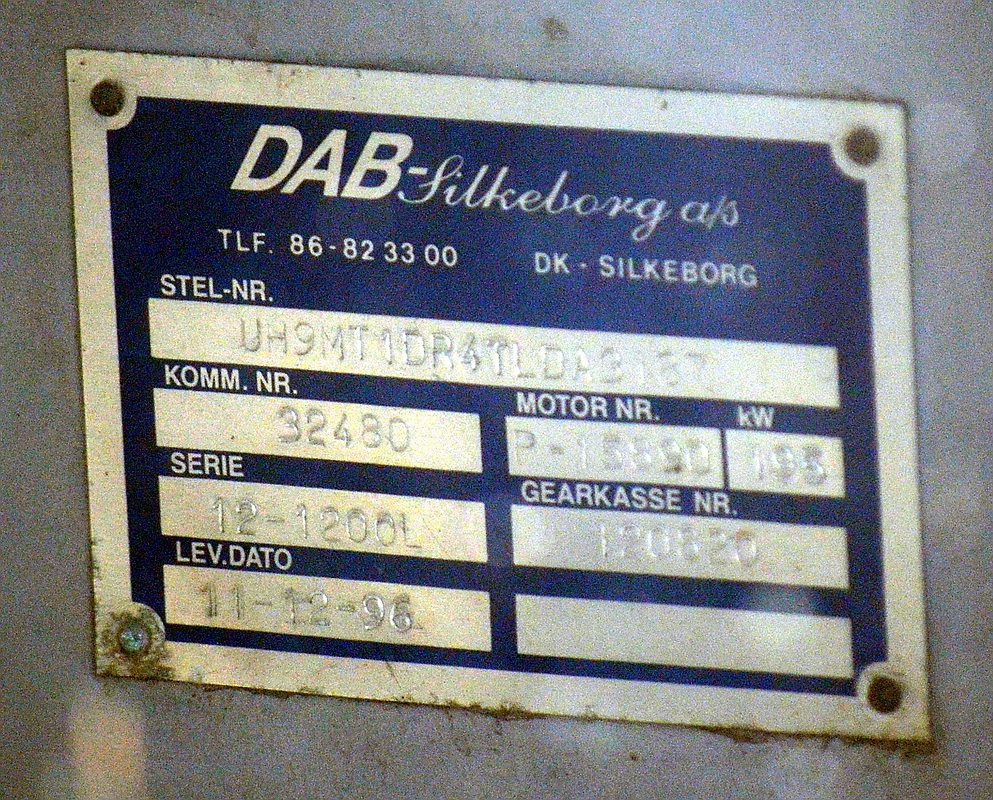 Дания, DAB 12-1200L № 8892