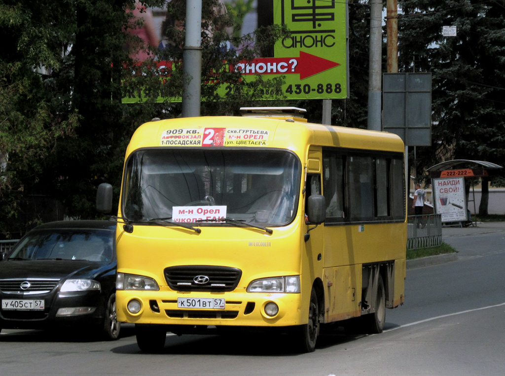 Орловская область, Hyundai County LWB C11 (ТагАЗ) № К 501 ВТ 57