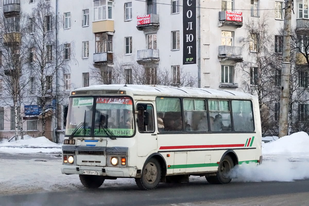 Архангельская область, ПАЗ-32054 № К 108 ВР 29