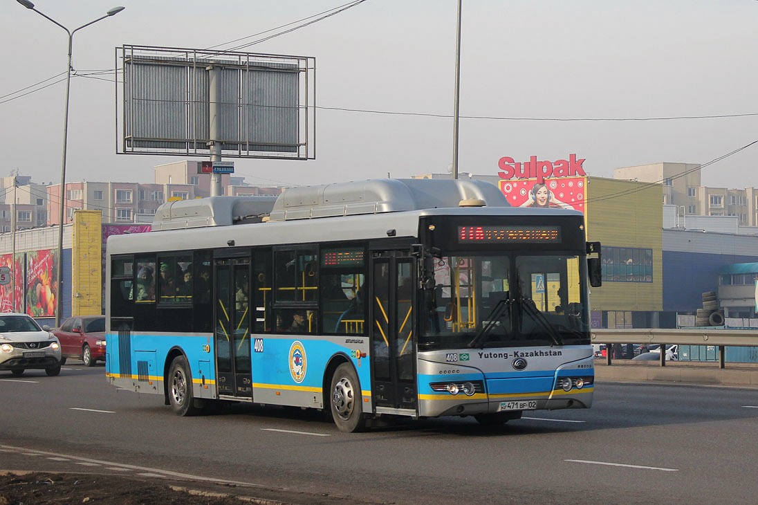 Алматы, Yutong ZK6118HGA № 408