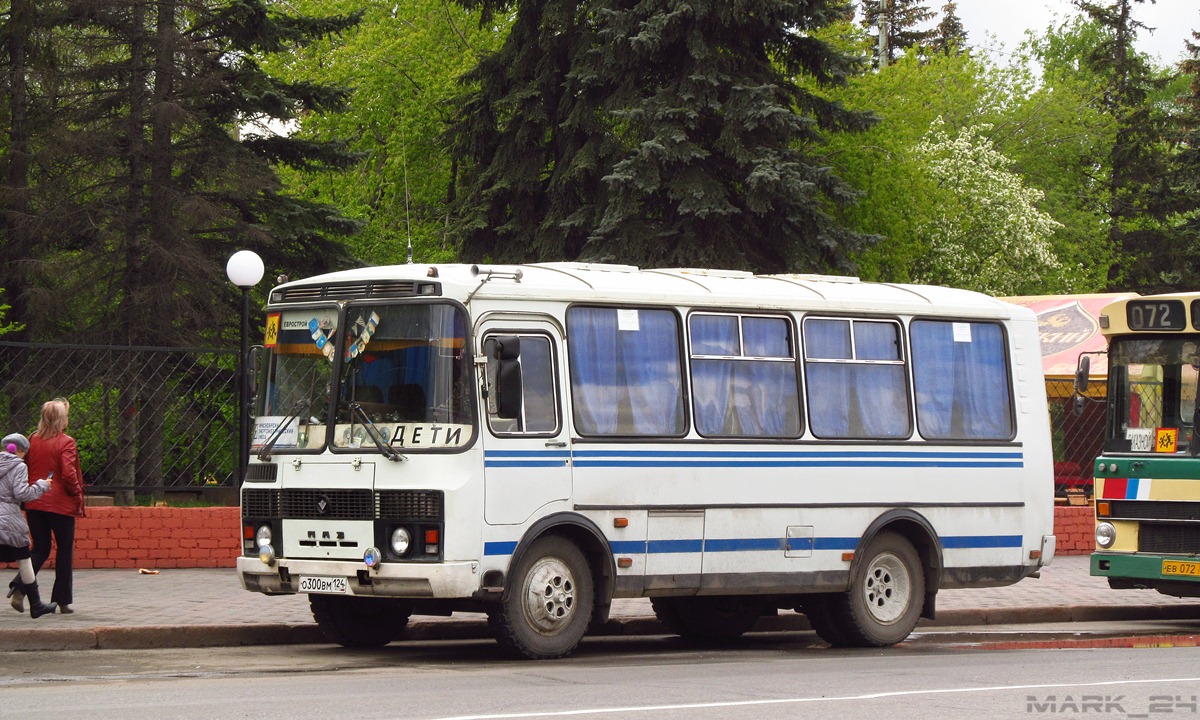 Красноярский край, ПАЗ-32053 № О 300 ВМ 124