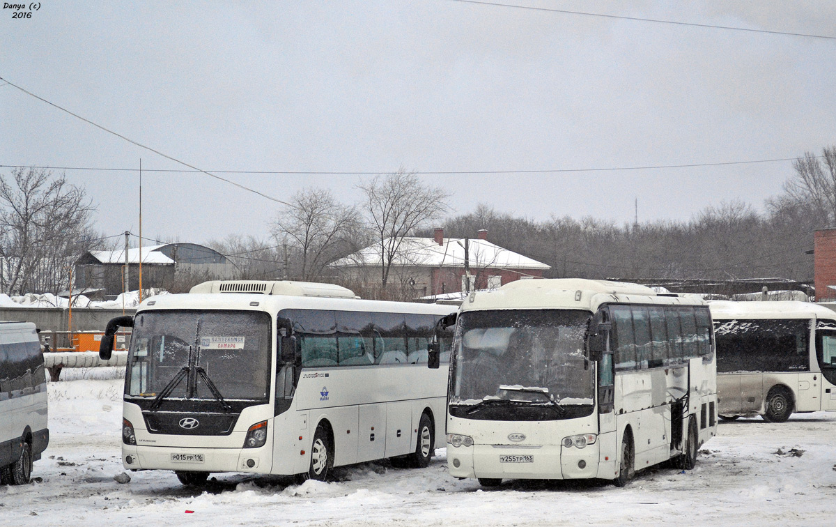 Татарстан, Hyundai Universe Space Luxury № Р 015 РР 116; Самарская область, Heke JAC HK6120 № У 255 ТР 163