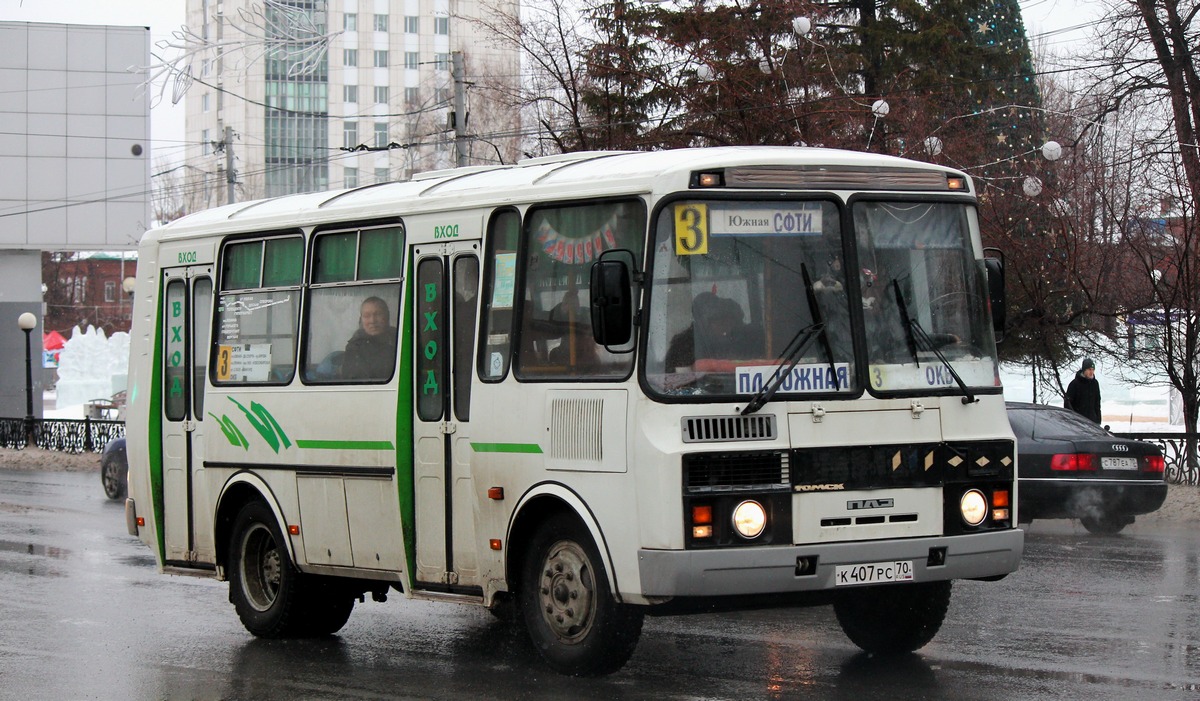 Томская область, ПАЗ-32054 № К 407 РС 70