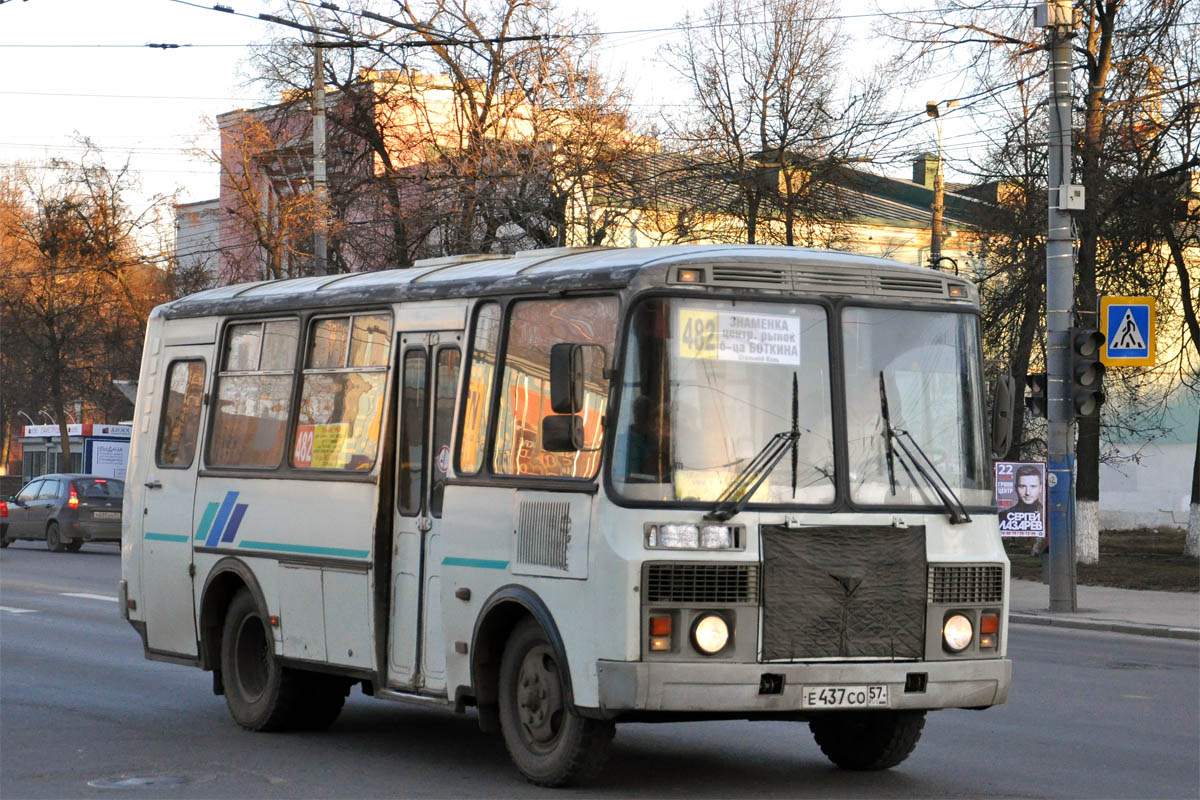 Орловская область, ПАЗ-32053 № Е 437 СО 57