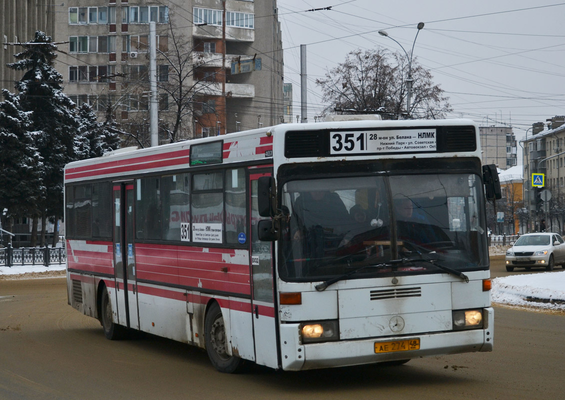 Липецкая область, Mercedes-Benz O407 № АЕ 274 48