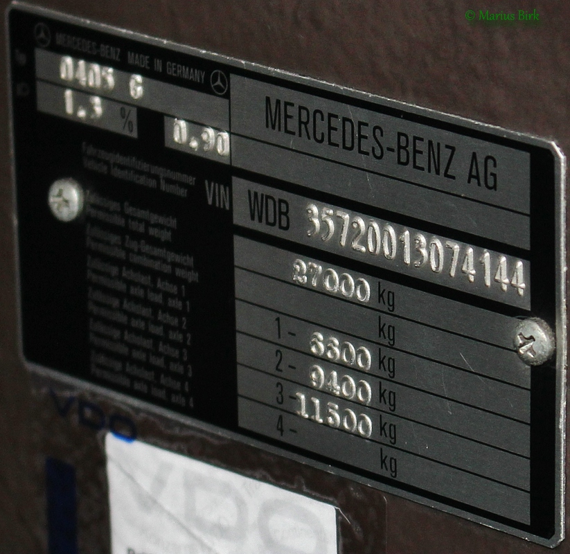 Bavaria, Mercedes-Benz O405G # SW-GX 8000