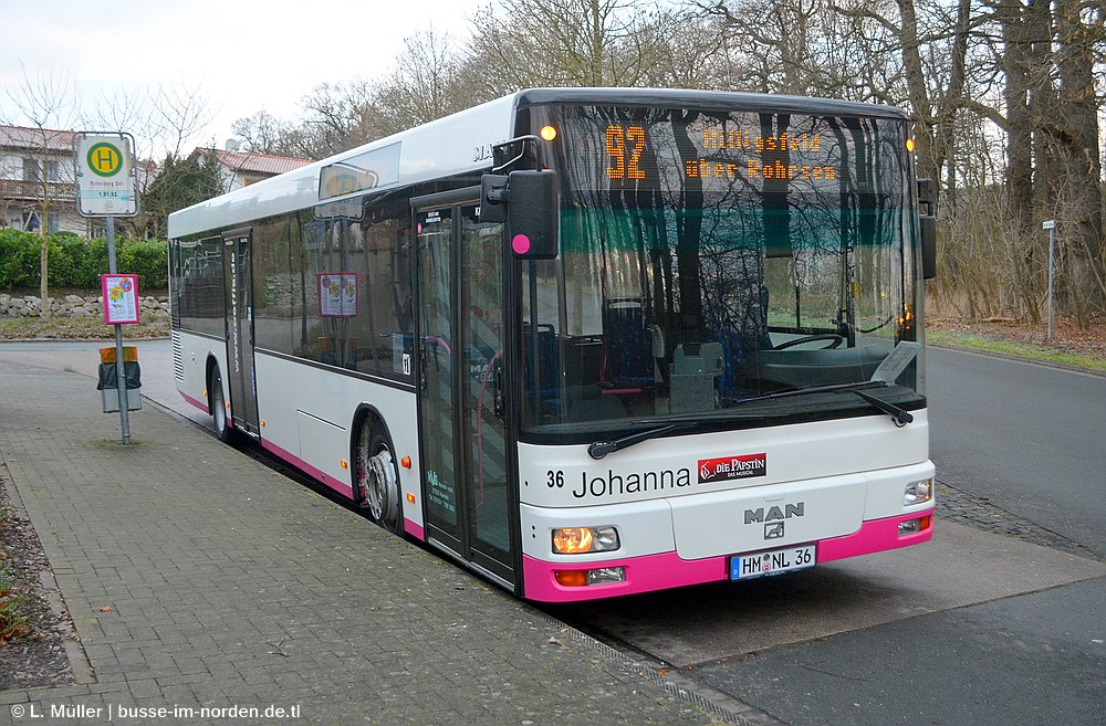 Niedersachsen, MAN A21 NL263 Nr. 36