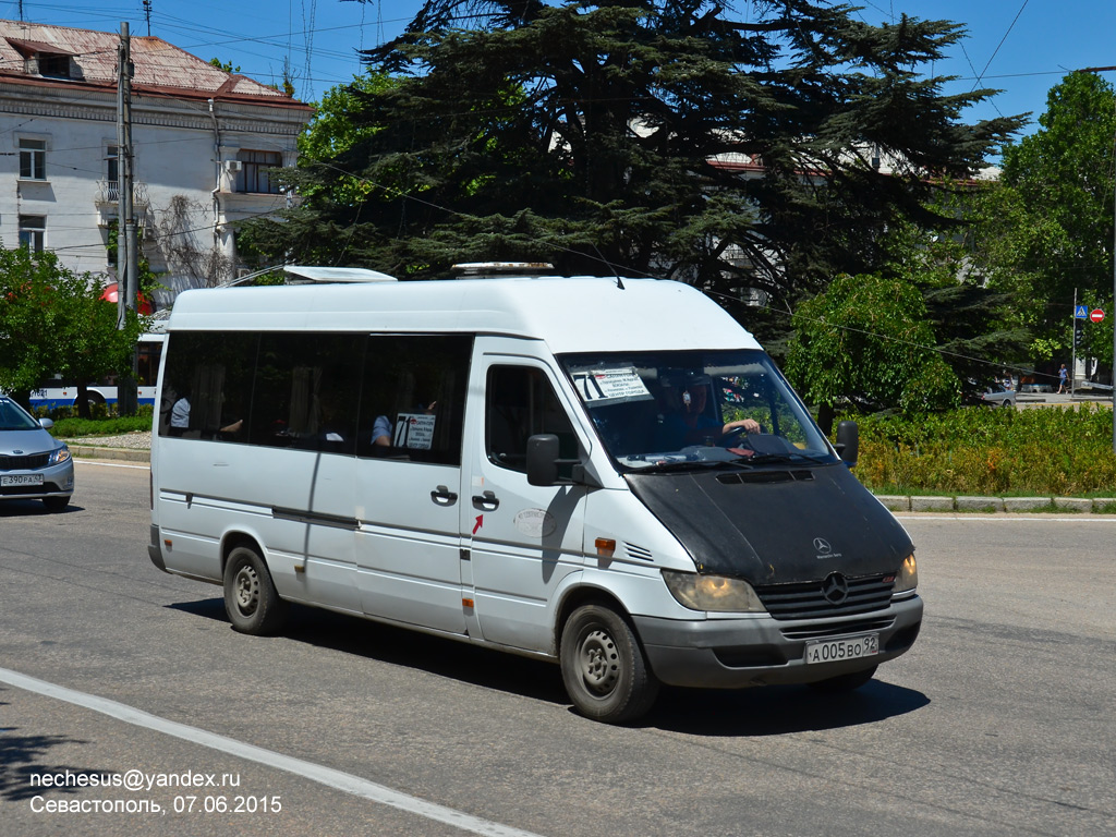 Севастополь, Mercedes-Benz Sprinter W903 313CDI № А 005 ВО 92