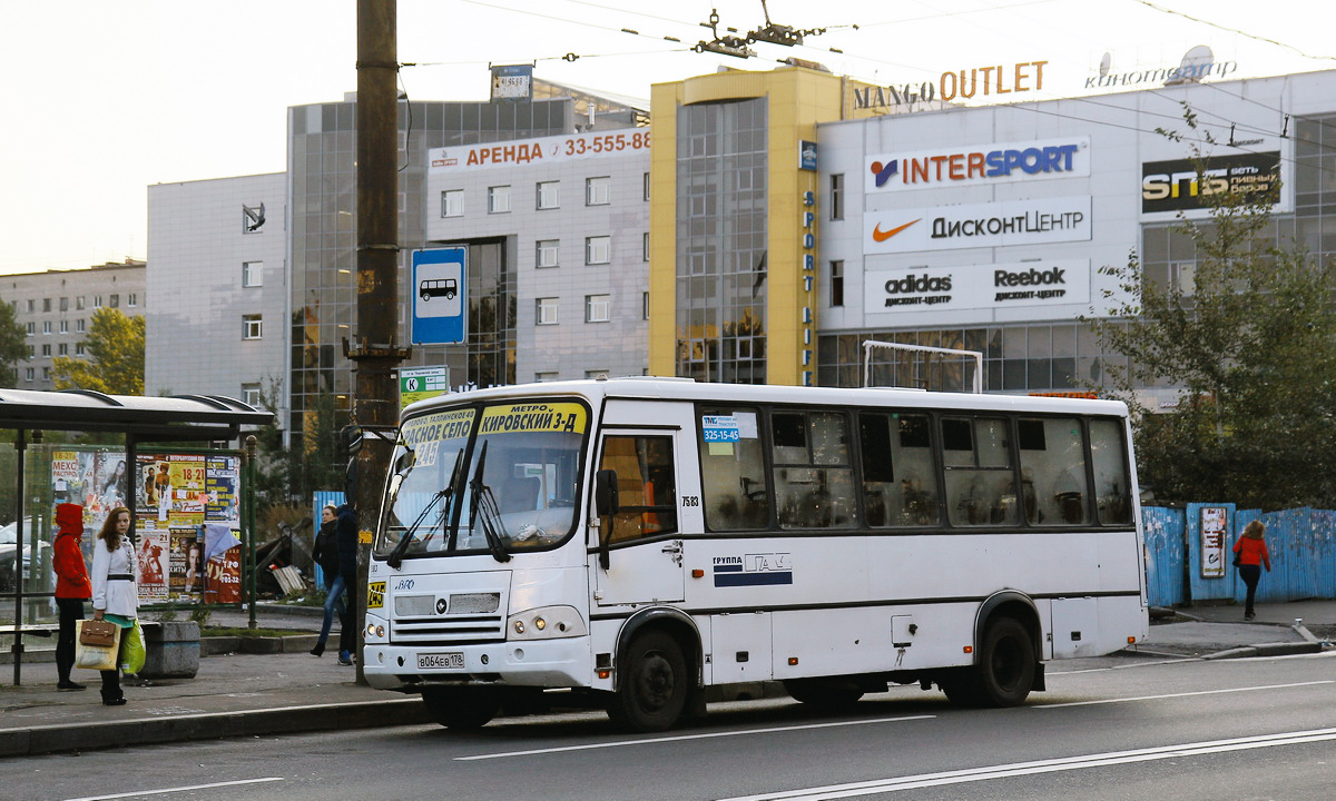 Санкт-Петербург, ПАЗ-320412-05 № 7583