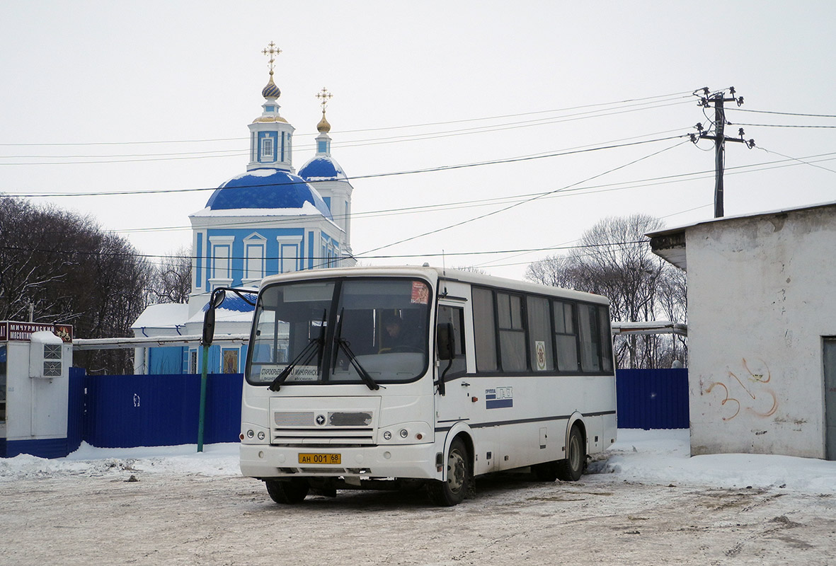 Тамбовская область, ПАЗ-320412-05 № АН 001 68