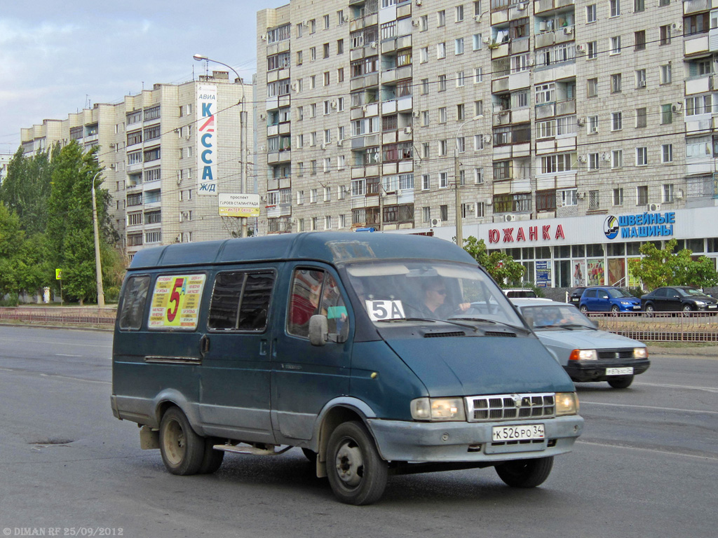 Oblast Wolgograd, GAZ-3285 (X6N) Nr. К 526 РО 34