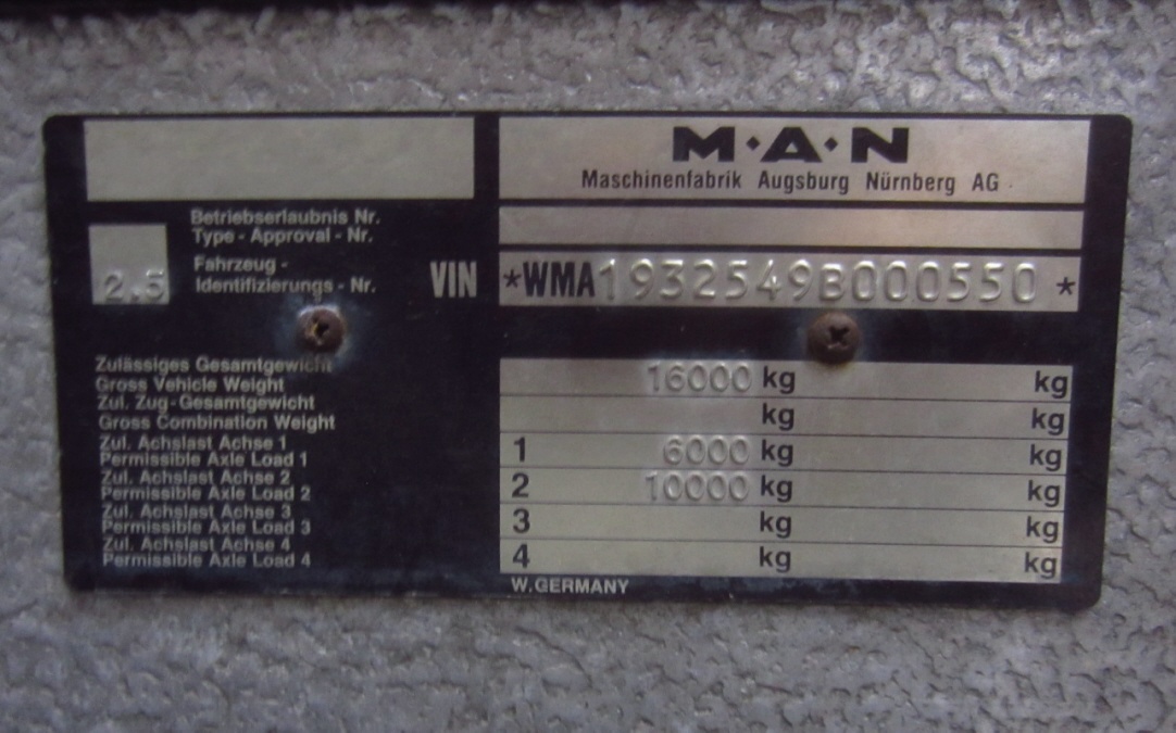 Нижняя Саксония, MAN 193 SÜ240 № H-S 8206H