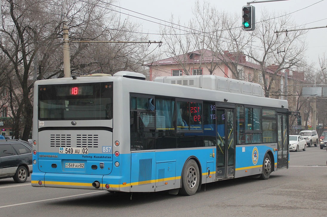 Алматы, Yutong ZK6118HGA № 857