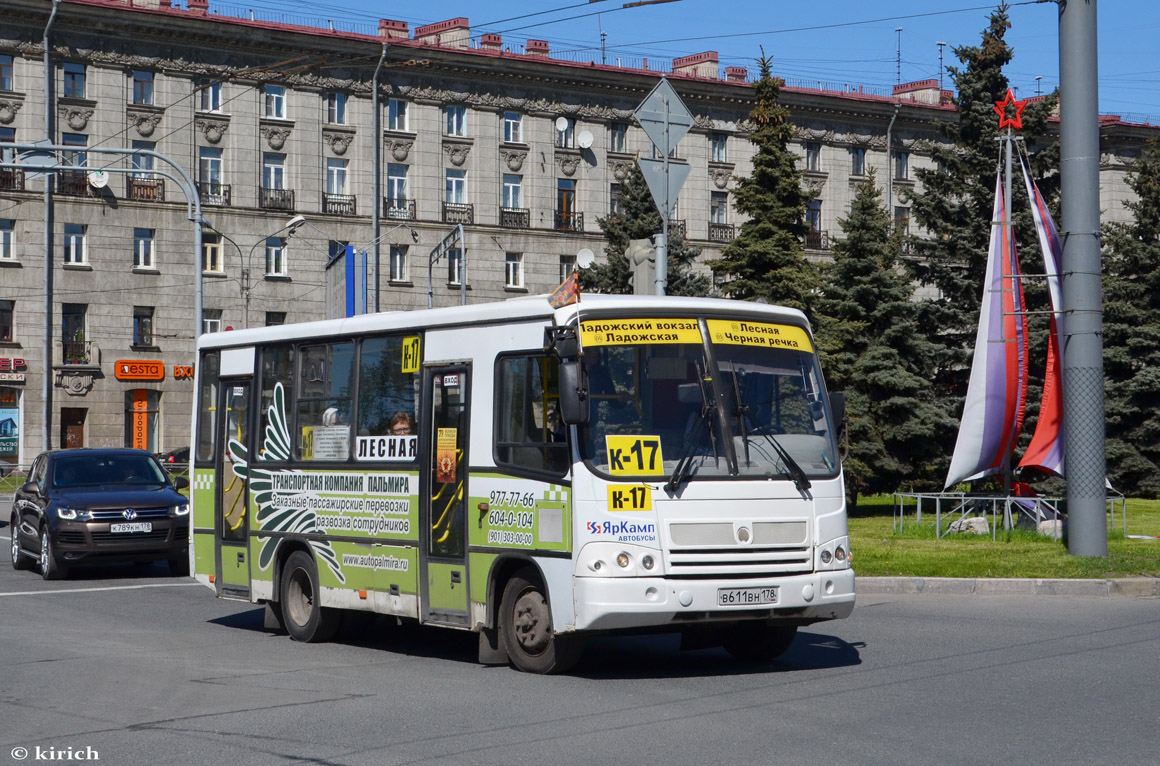 Санкт-Петербург, ПАЗ-320402-03 № В 611 ВН 178