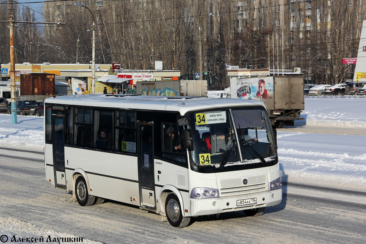 Воронежская область, ПАЗ-320412-04 № О 854 АА 136