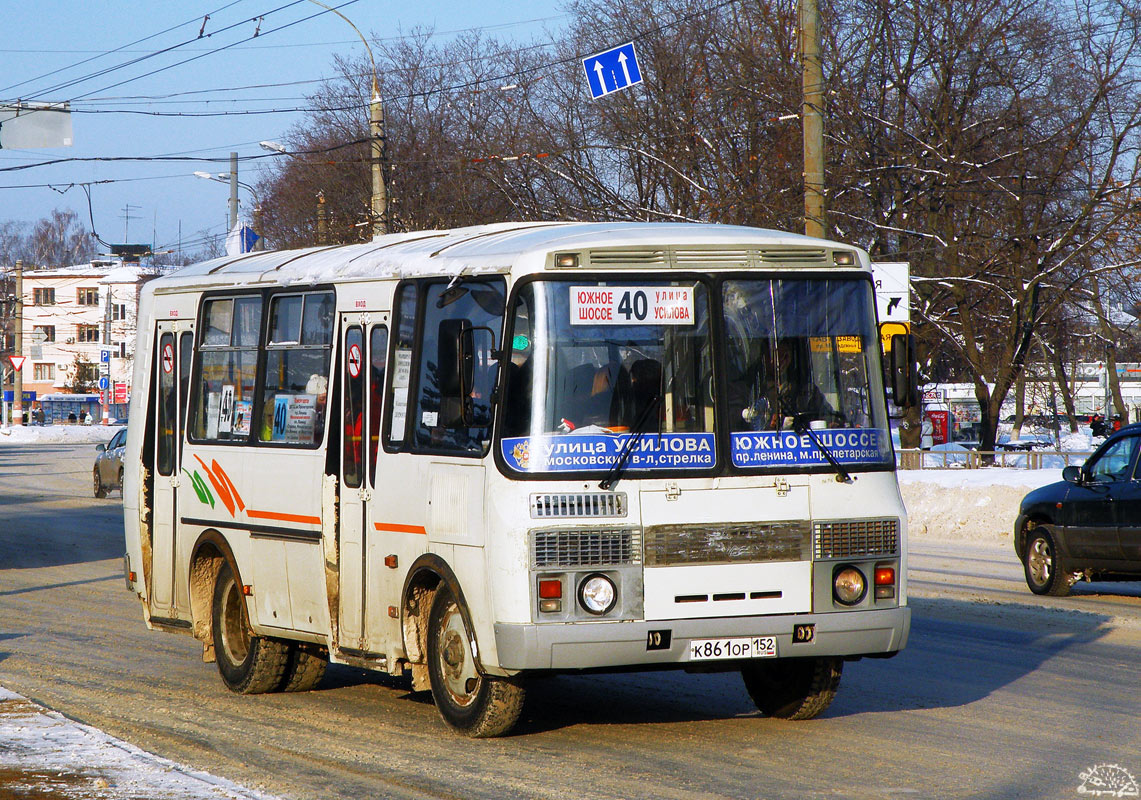 Нижегородская область, ПАЗ-32054 № К 861 ОР 152