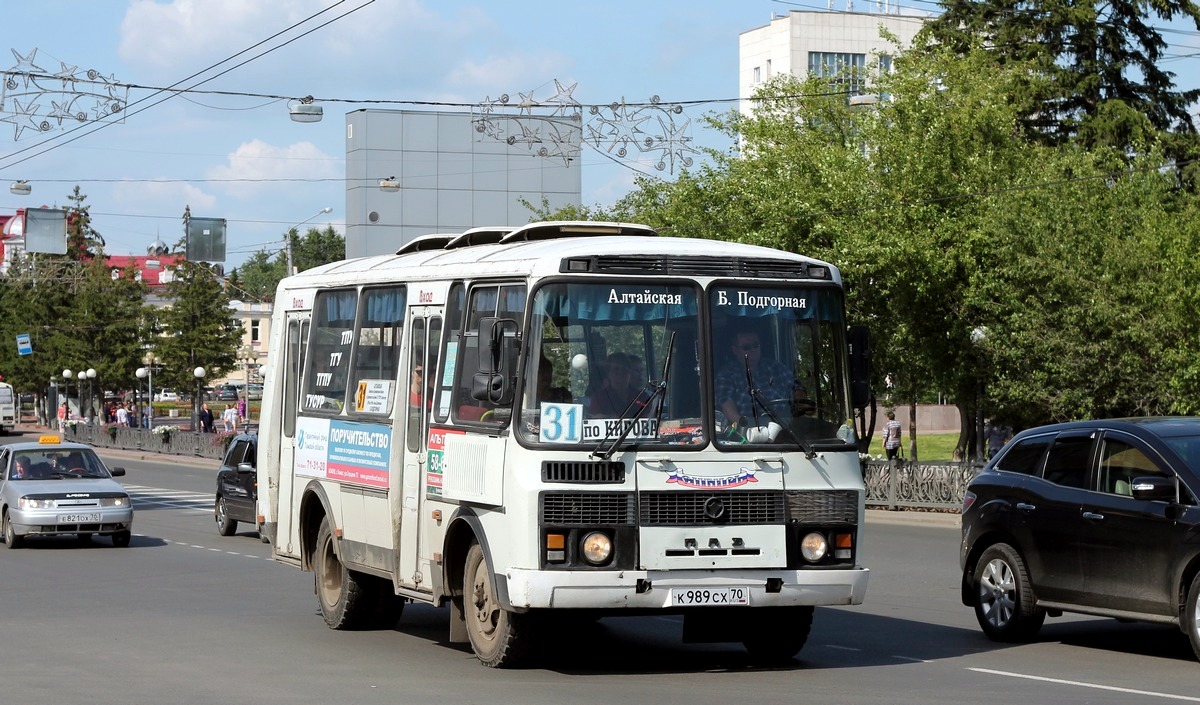 Томская область, ПАЗ-32051-110 № К 989 СХ 70