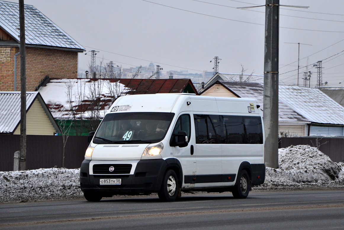 Пензенская область, Нижегородец-FST613 (FIAT Ducato) № О 853 ТК 58