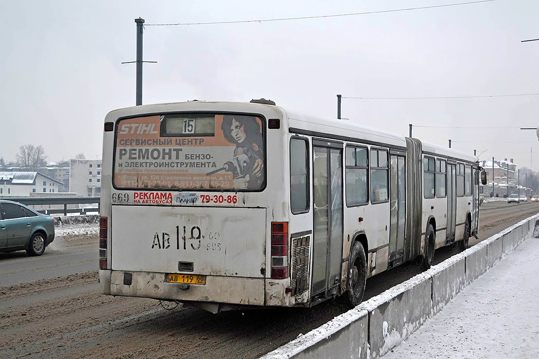 Псковская область, Mercedes-Benz O345G № 669