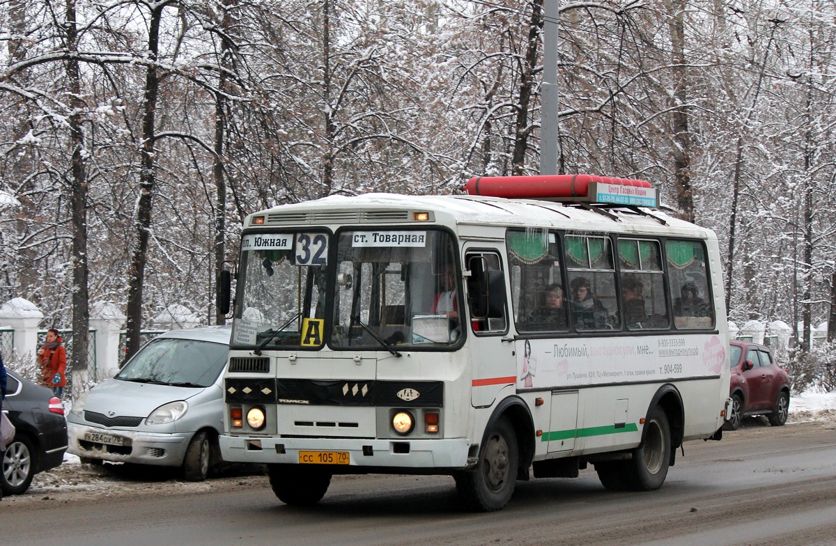 Томская область, ПАЗ-32054 № СС 105 70