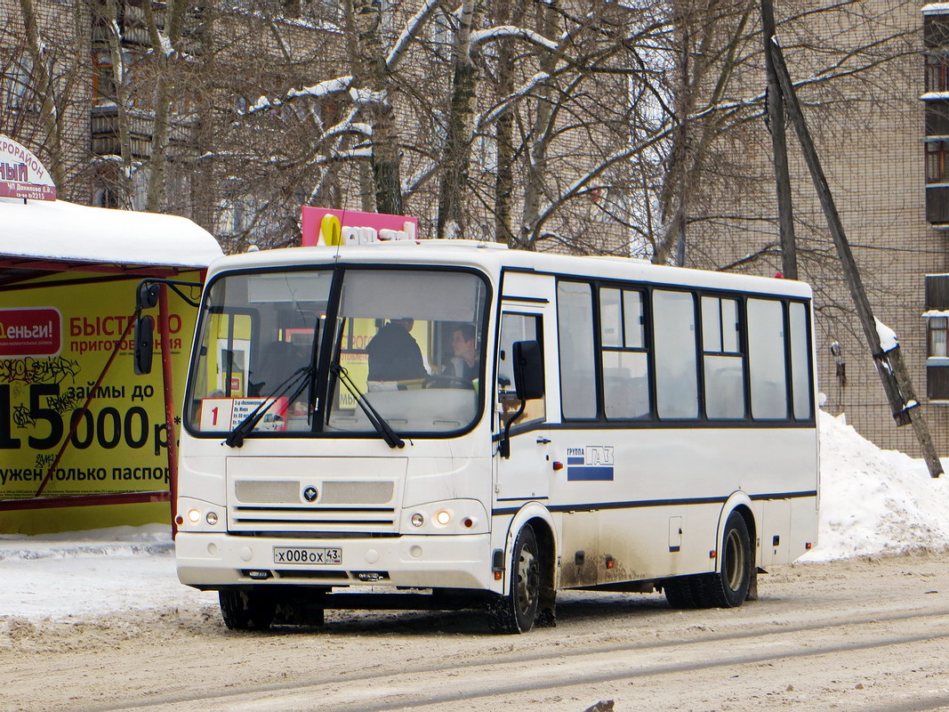 Кировская область, ПАЗ-320412-05 № Х 008 ОХ 43