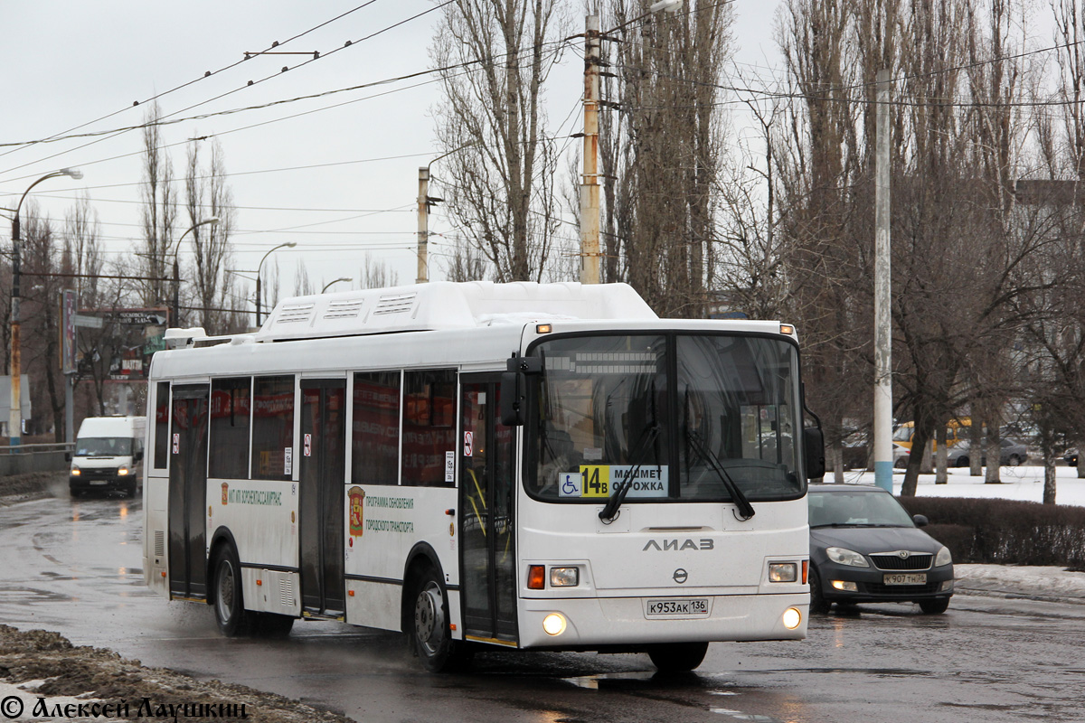 Воронежская область, ЛиАЗ-5293.70 № К 953 АК 136